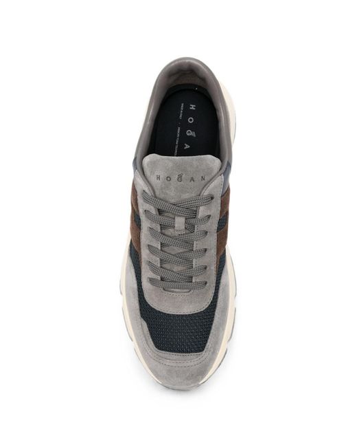 Hogan White Hyperlight Leather Sneakers for men