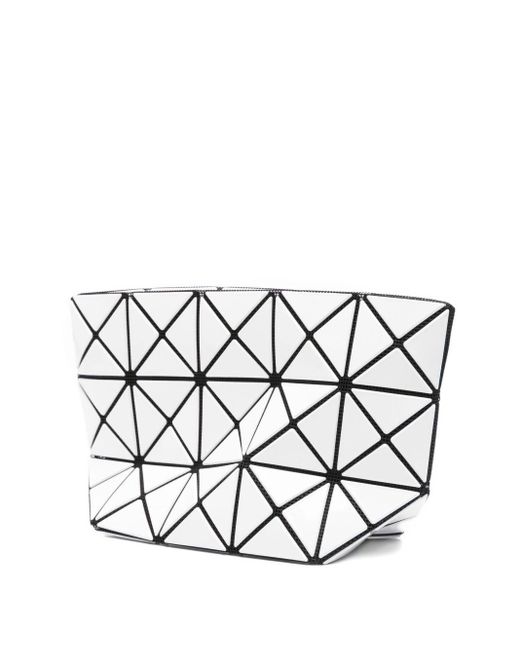 Issey Miyake White Prism Geometric-Pattern Mini Bag