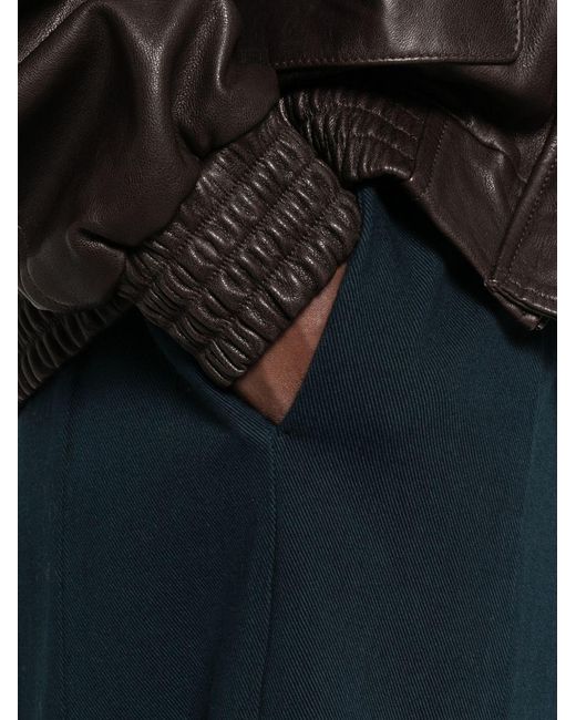 Forte_forte Blue Cotton Wide-Leg Trousers
