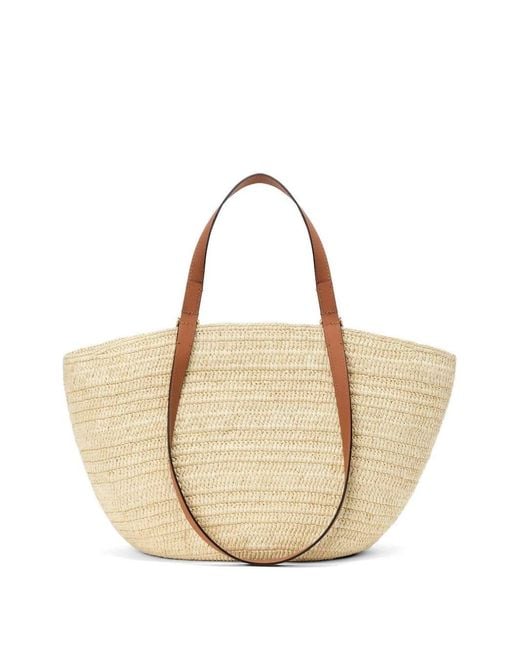 Eclispe Rafia Medium Tote di Loewe in Natural