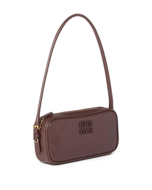 Miu Miu Brown Leather Mini Bag