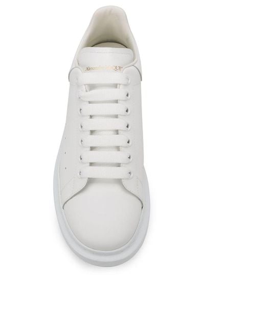 Alexander McQueen White Oversized Logo Sneaker for men