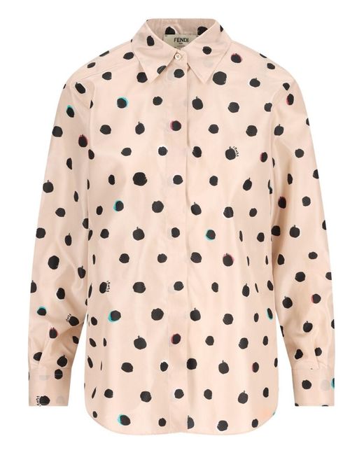 Fendi Natural Silk Shirt