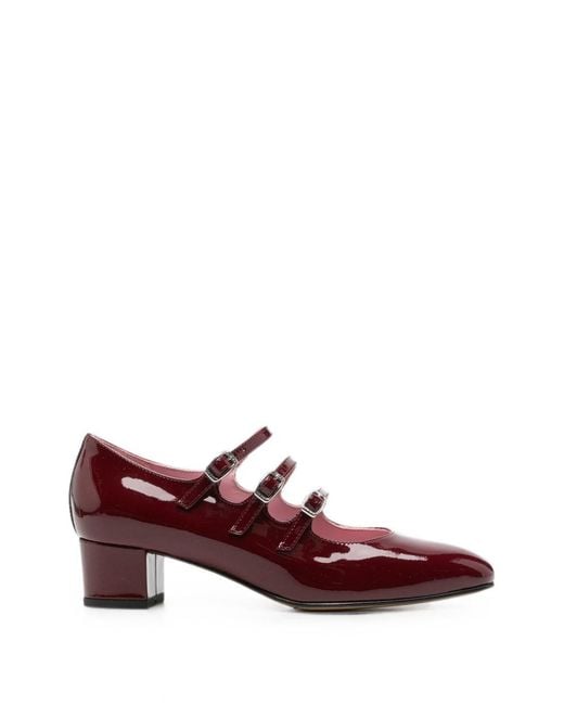 CAREL PARIS Purple Kina Patent Leather Pumps