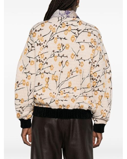 Forte_forte Natural Jacquard Bomber Jacket