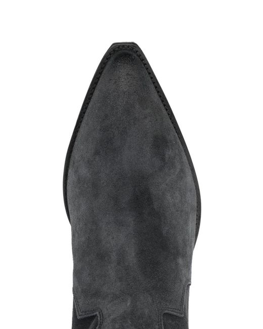 Isabel Marant Black Suede Leather Boots