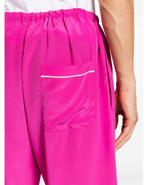 Pantaloni Shadow Jasmine dritti di Bode in Pink da Uomo