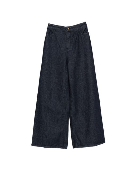 Alysi Blue Flared Leg Denim Jeans