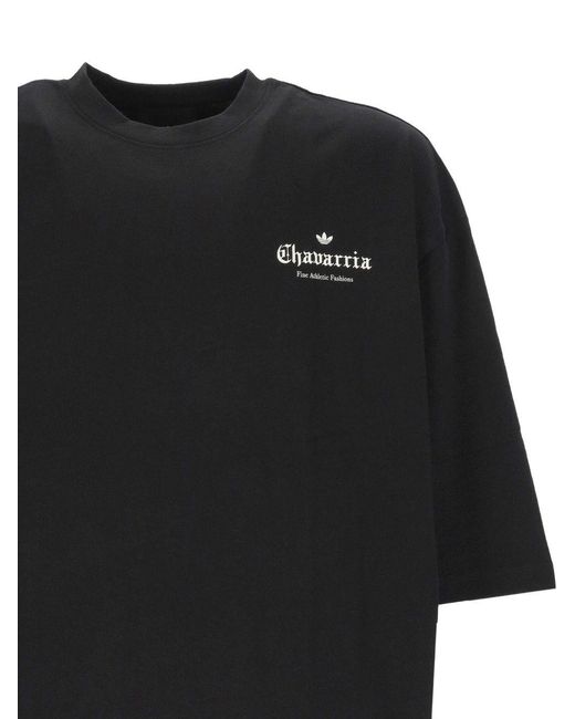 ADIDAS X WILLY CHAVARRIA Black Printed Cotton T-Shirt for men