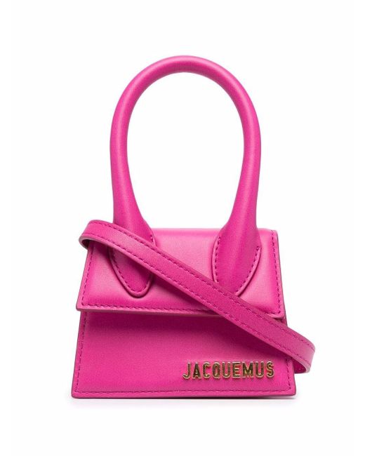 Jacquemus Pink Mini Le Chiquito Leather Tote Bag