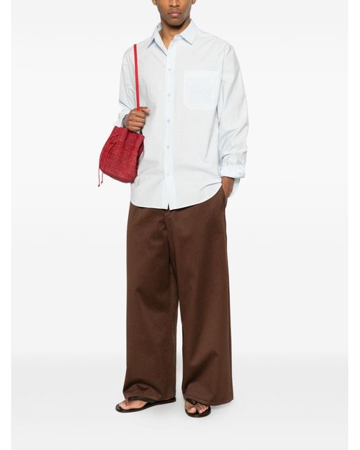 Loewe White Cotton Blend Shirt for men