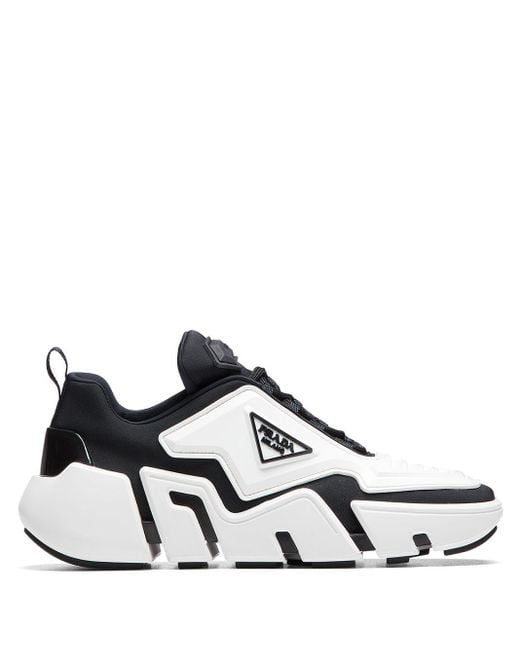 Prada Black Techno Stretch Sneakers
