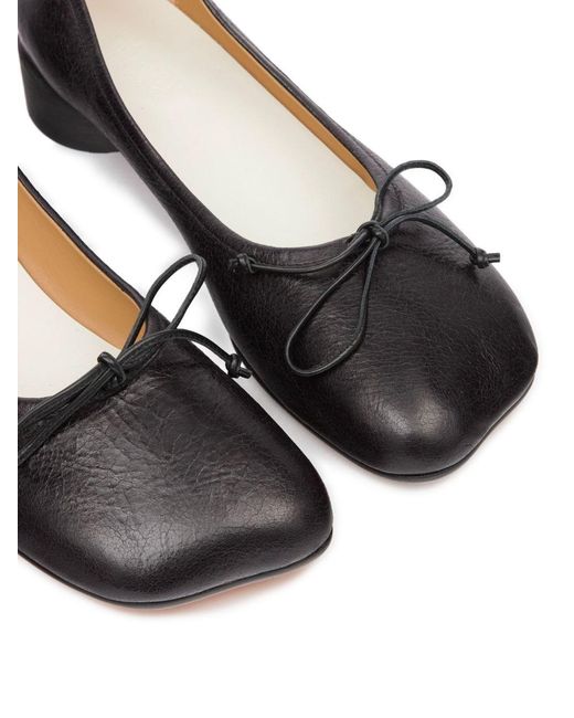 MM6 by Maison Margiela Brown Leather Ballets