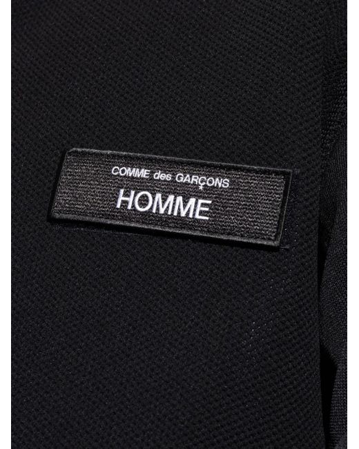 Comme des Garçons Black Bomber Jacket With Logo Patch for men