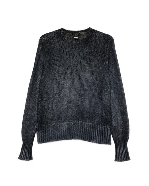 Avant Toi Blue Cashmere Crewneck Sweater