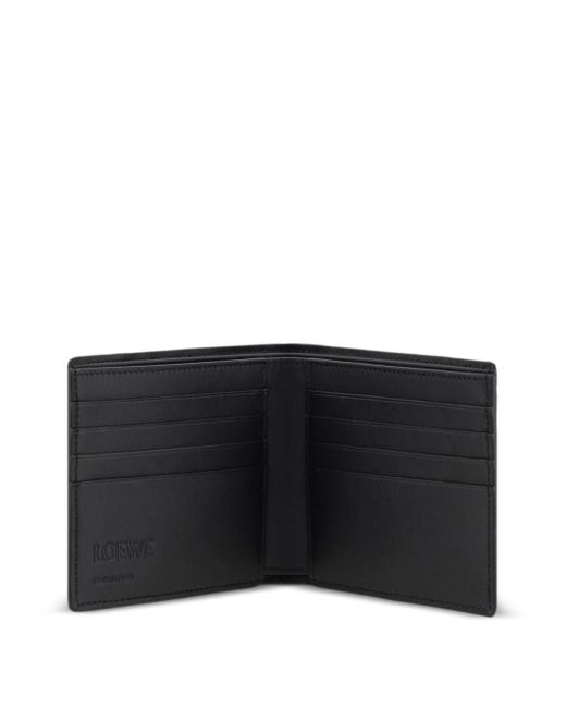 Loewe Black Puzzle Edge Leather Bifold Wallet for men