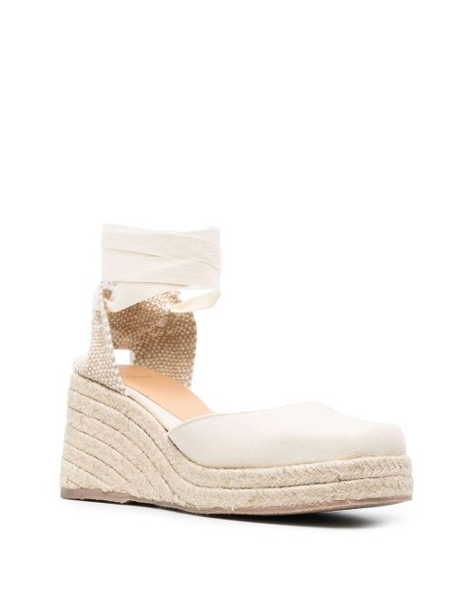 Espadrillas Tina Con Zeppa di Castaner in Natural