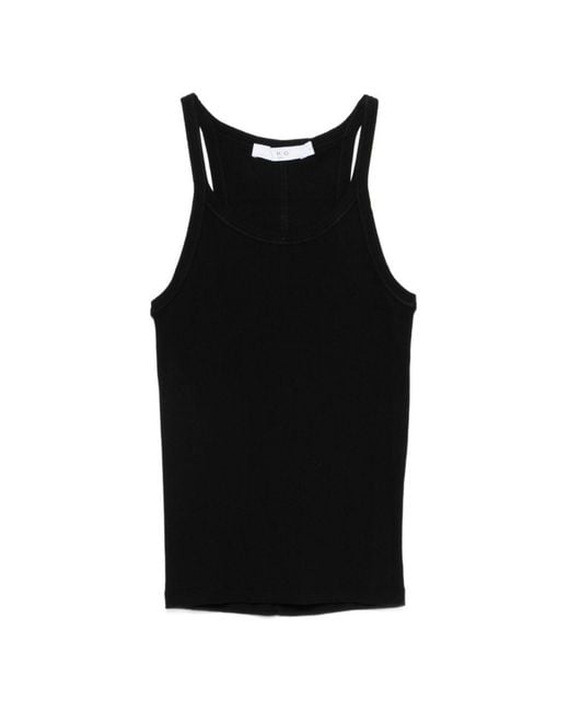 IRO Black Palisso Cotton Tank Top