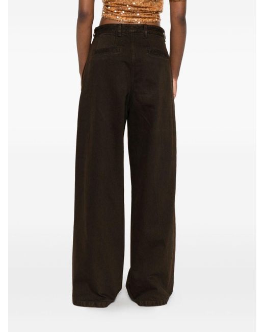 Dries Van Noten Black Penn Cotton Trousers