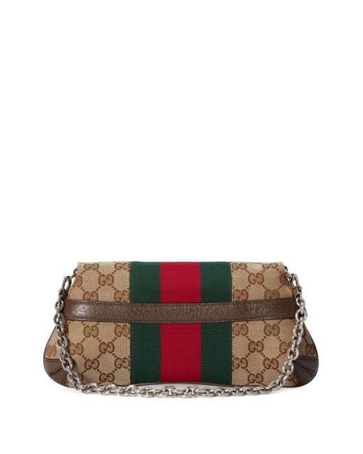 Gucci Natural Medium Horsebit Chain Shoulder Bag