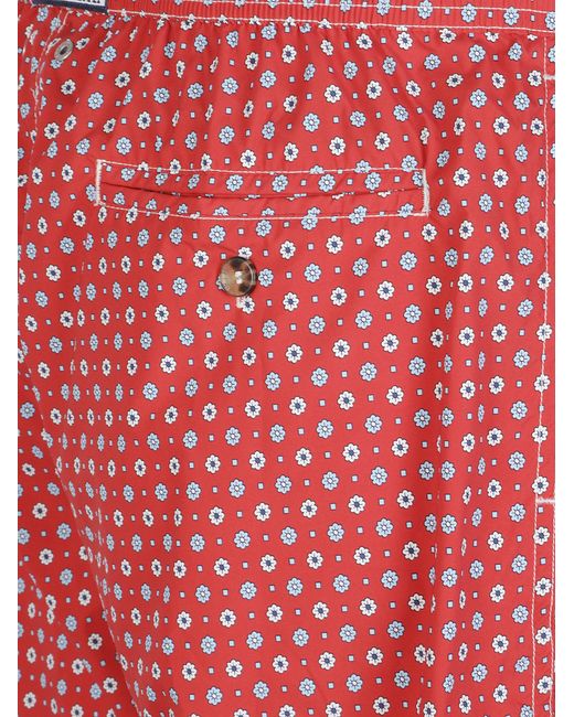 Mc2 Saint Barth Red Lighting Micro Stretch Swim Shorts for men