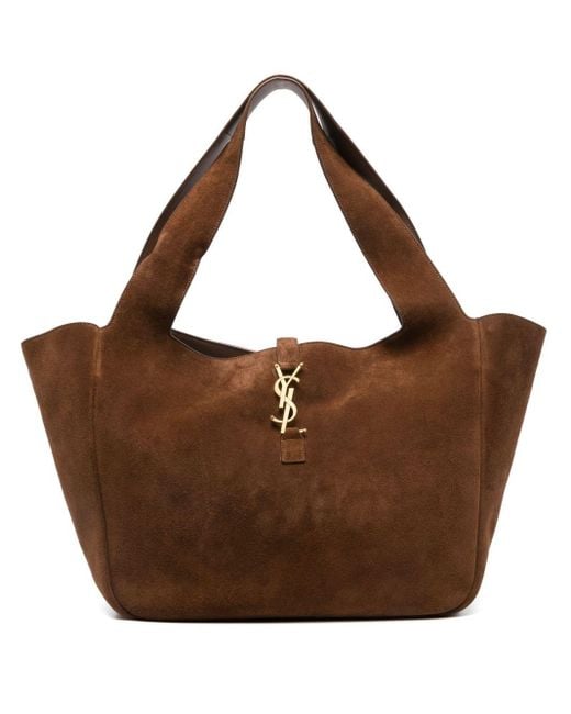 Borsa Shopping Le 5 À 7 Bea di Saint Laurent in Brown