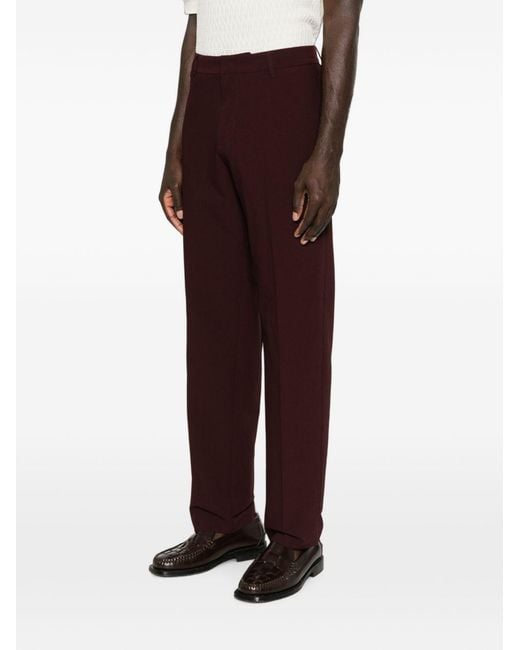 Emporio Armani Red Chino Trousers for men