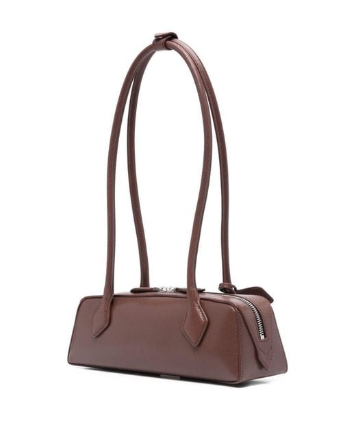 Alaïa Brown Le Teckel Small Leather Shoulder Bag