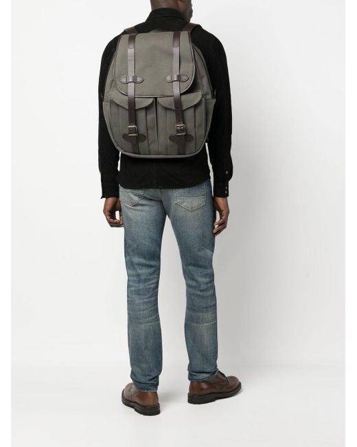 Filson Gray Large Canvas Backpack for men