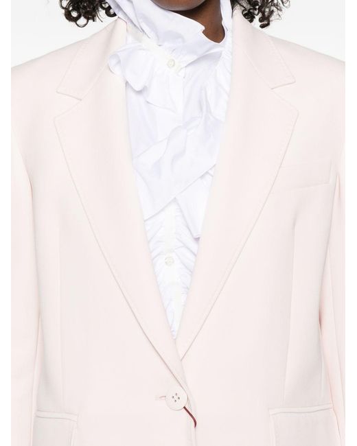 Max Mara Pink Single-Breasted Jacket