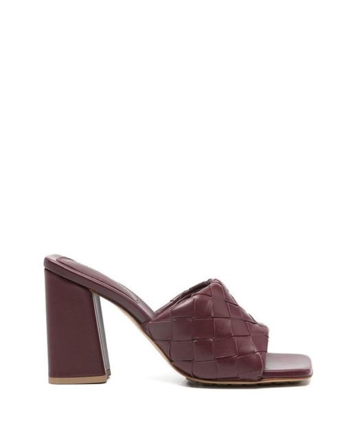 Bottega Veneta Purple Parco Leather Mules