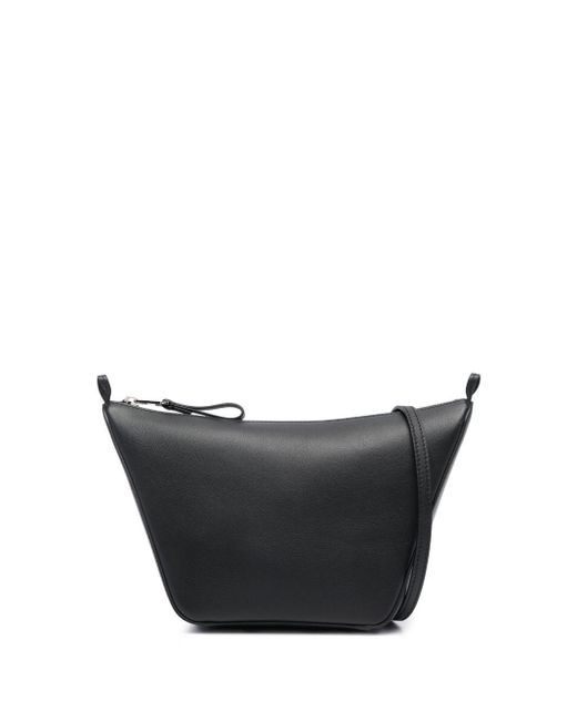 Loewe-Paulas Ibiza Black Hammock Hobo Mini Leather Shoulder Bag