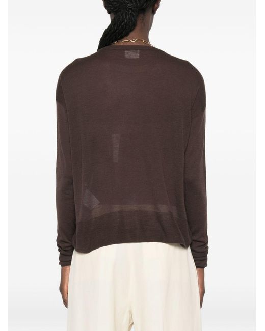 Closed Brown Wool Crewneck Sweater