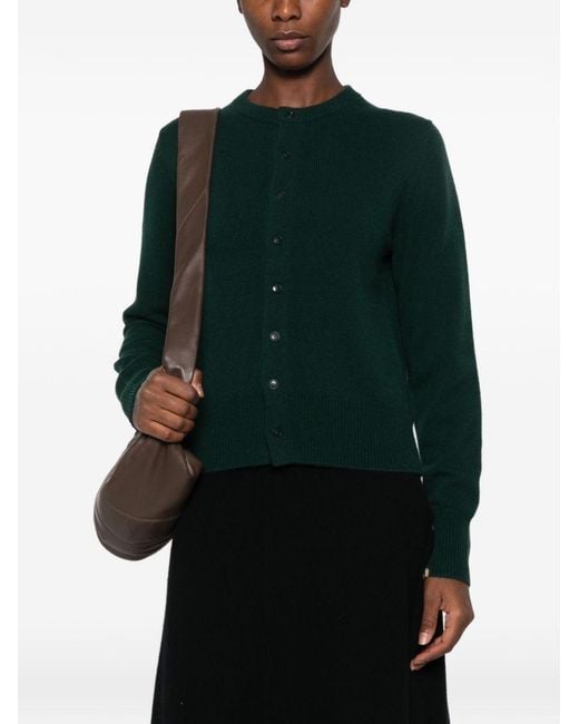 Extreme Cashmere Green Cashmere Cardigan