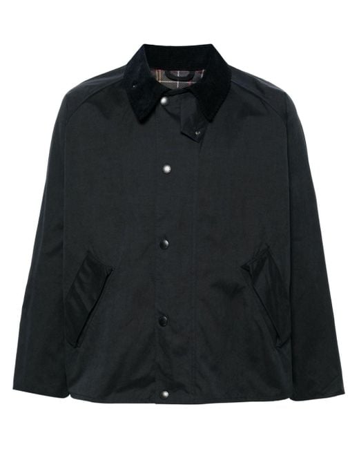Barbour Black Os Transport Wax Jacket for men