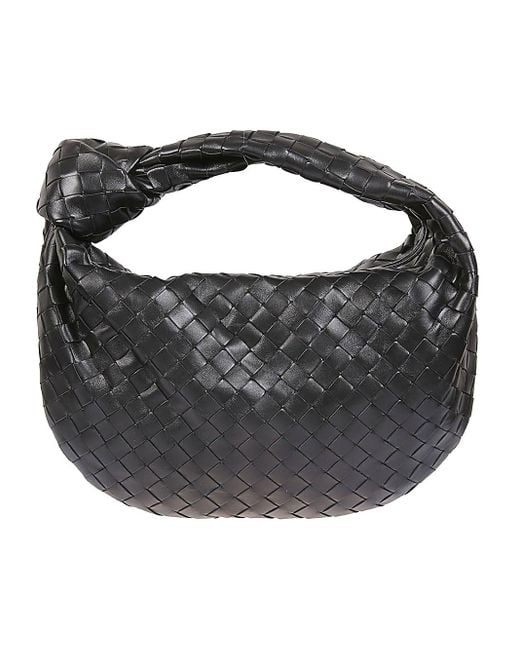 Bottega Veneta Black Teen Jodie Leather Handbag