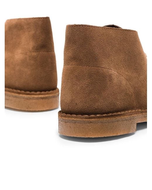 Clarks Brown Suede Boots for men