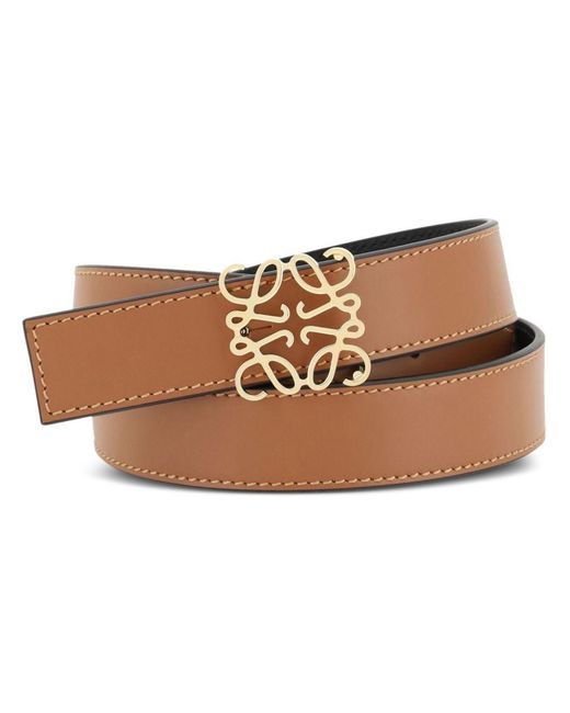 Loewe Brown Anagram Buckle Belt