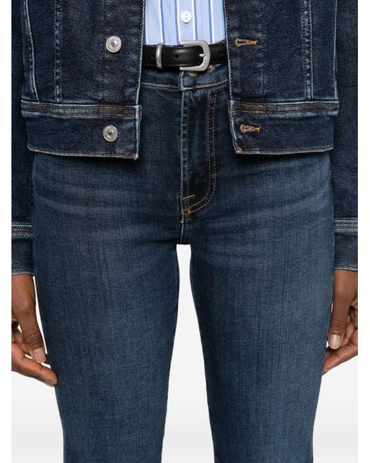 7 For All Mankind Blue The Leggy Bootcut Denim Jeans