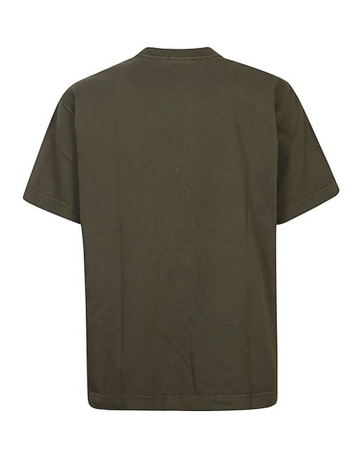 T-shirt In Cotone Organico Con Logo di Carhartt in Green da Uomo