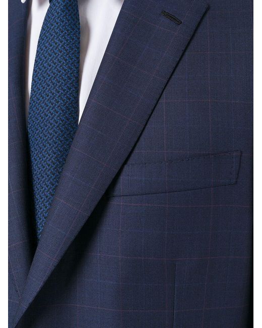Brioni Blue Wool Single-Breasted Suit for men