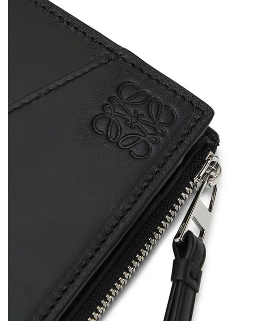 Loewe Black Puzzle Edge Slim Leather Wallet for men