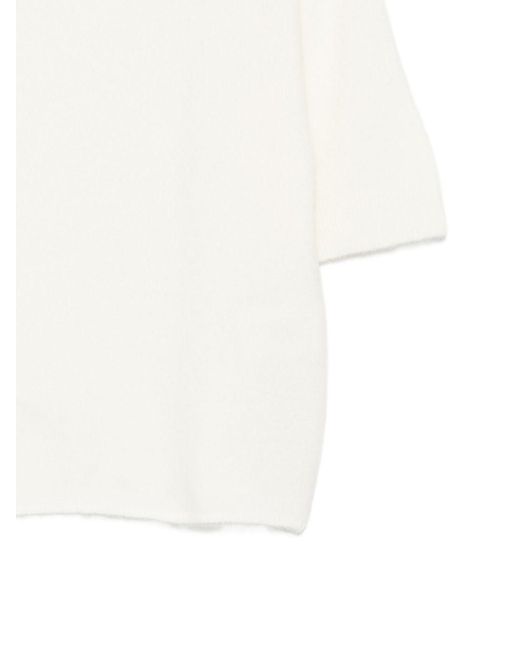 Closed White Wool Crewneck Sweater