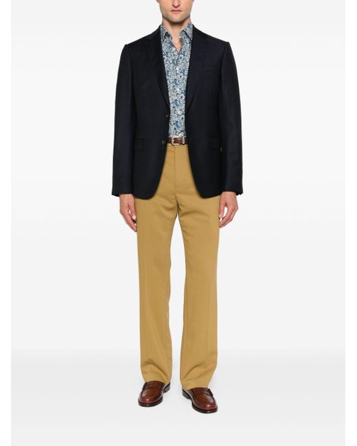 Paul Smith Blue Printed Shirt for men