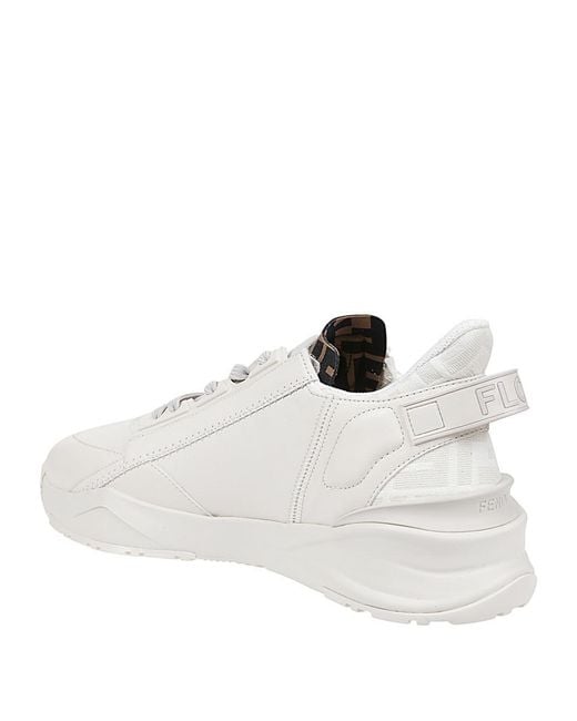 Flow Sneaker di Fendi in White da Uomo