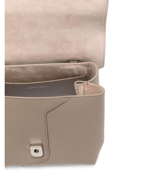 Emporio Armani Natural Small Leather Handbag