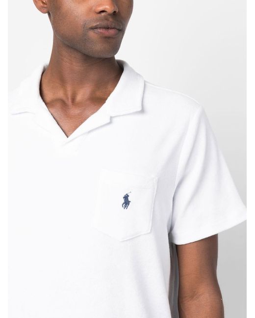 Polo Ralph Lauren White Polo Pony Shortsleeved Polo Shirt for men