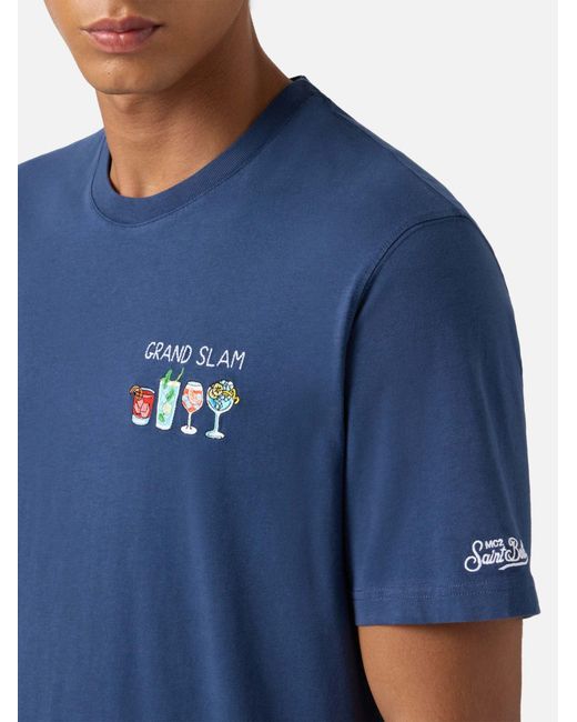 Mc2 Saint Barth Blue Grand Slam T-Shirt for men