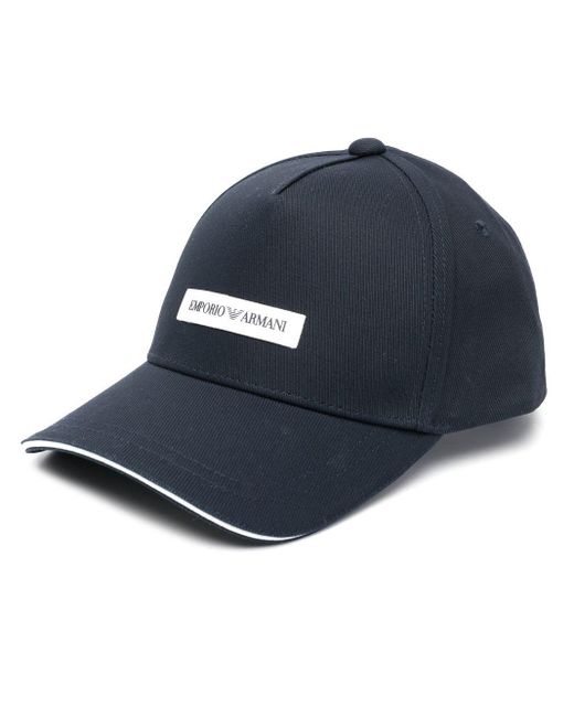 Cappello da baseball con logo di Emporio Armani in Blue da Uomo