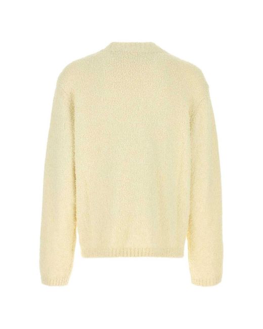 Séfr White Odilon Crew Neck Sweater for men
